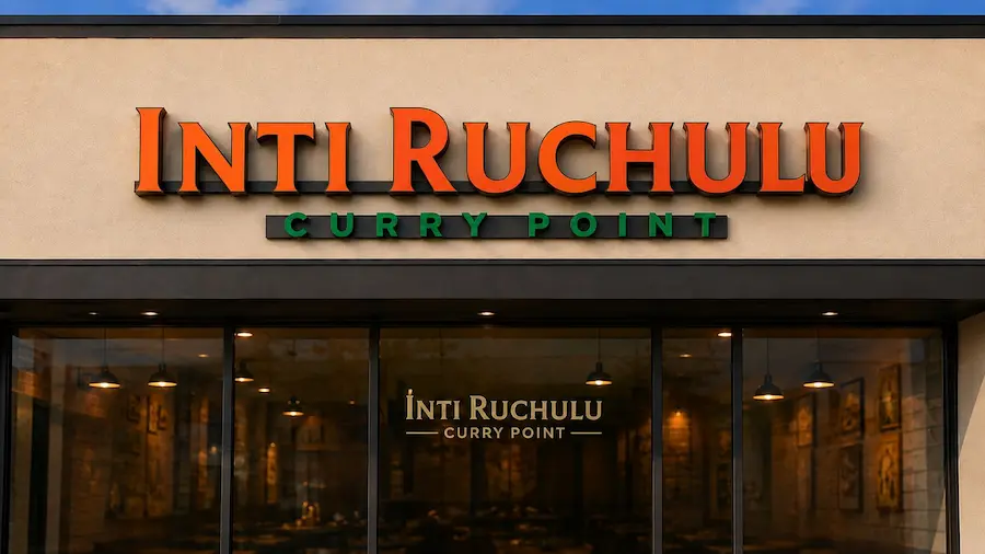 Inti Ruchulu Curry Point Commercial Storefront Signage