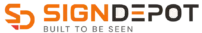Sign Depot commercial signage and branding company black logo
